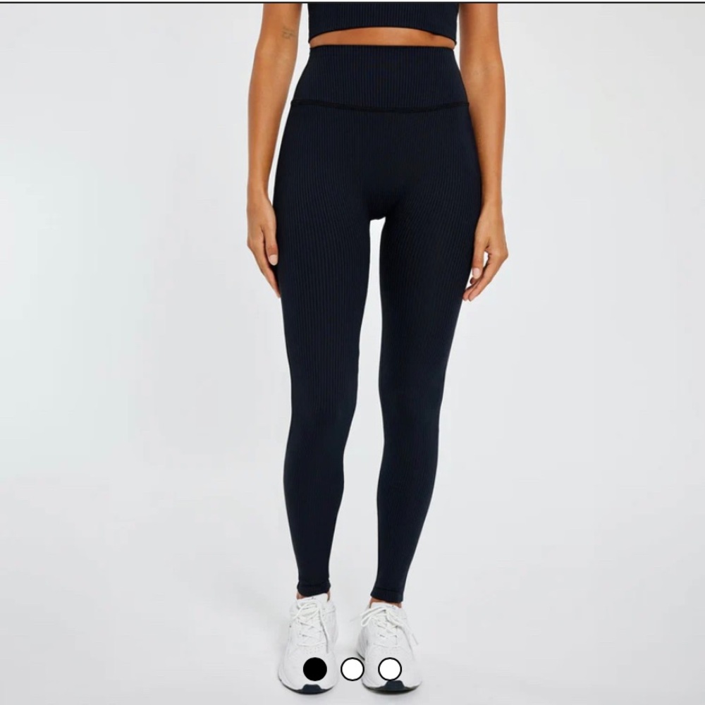 BNWT Ribbed high waisted leggings from sustainable brand Pepper